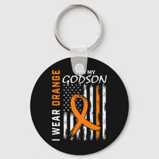 Porte-clés Orange Pour Mon Godson Leukemia Cancer Awareness A