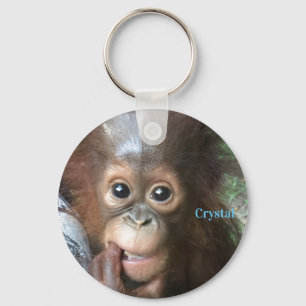 Porte-clés Orangutan Baby Crystal Borneo