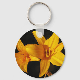 Porte-clés Orchidée jaune