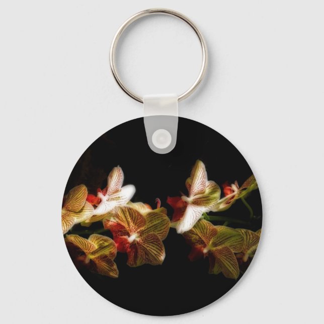 Porte-clés orchidées rayées (Recto)