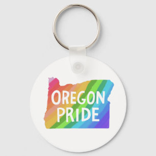 Porte-clés Oregon State Map Illustration RAINBOW FIDE
