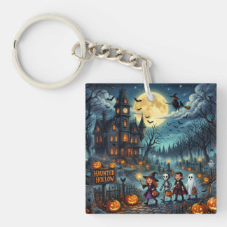 Porte-clés Oreiller de jet Halloween Maison Hantée Trick or T