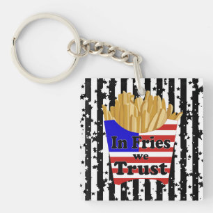 Porte-clés Oreiller 'In Fries We Trust'