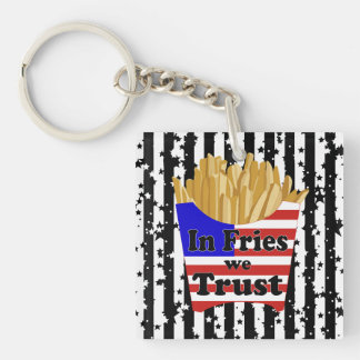 Porte-clés Oreiller 'In Fries We Trust'