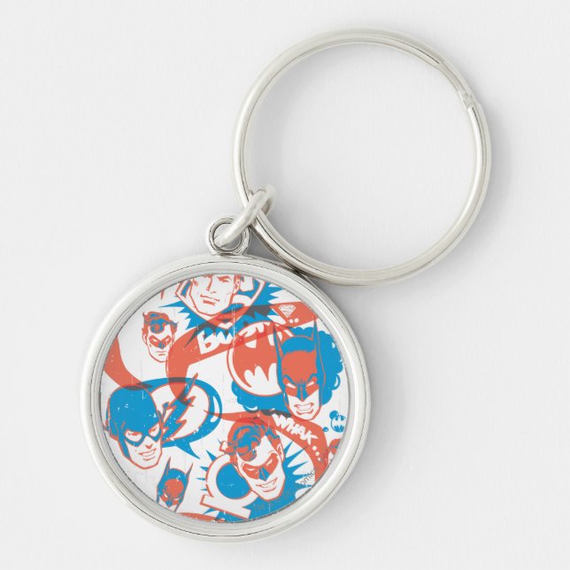 Porte-clés Originaux DC - éclatement du logo (Devant)