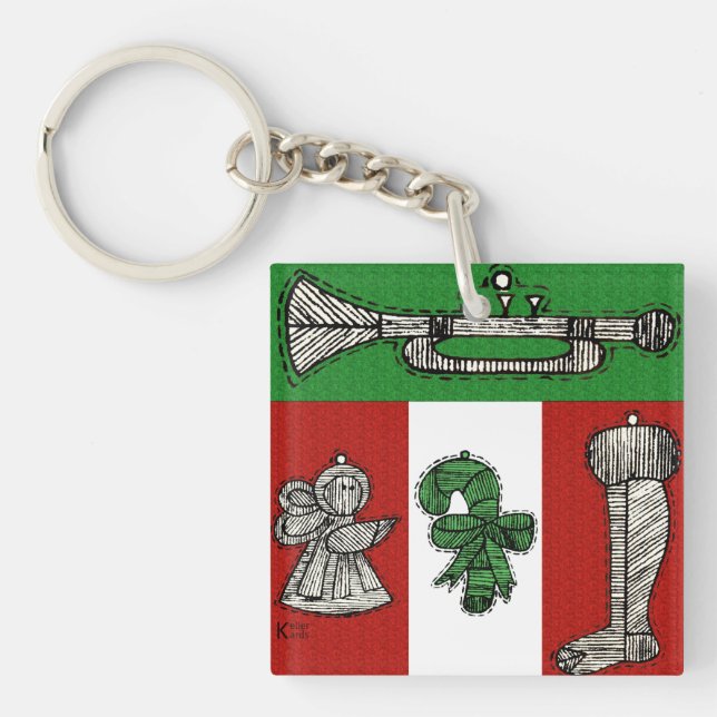 Porte-clés Ornements vintages (Devant)