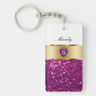Porte - clés ornés de bijoux de monogramme