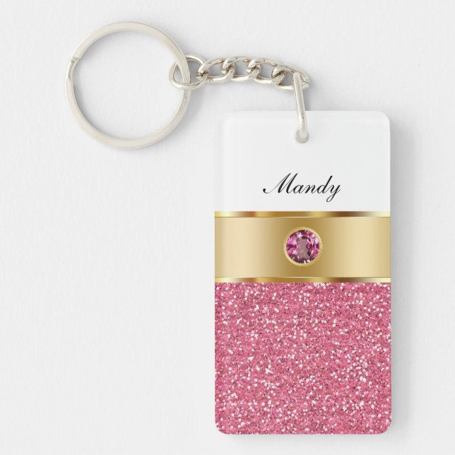 Porte - clés ornés de bijoux de monogramme (Devant)