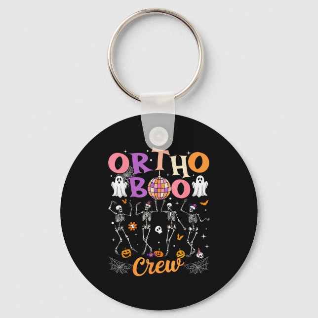 Porte-clés Ortho Orthopedic Halloween Boo Crew Skeleton Danci (Recto)
