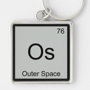 Porte-clés Os - Symbole T-shirt pour élément de chimie spatia