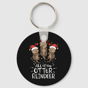 Porte-clés Otter Reindeer Deer Noël Noël Noël Cadeau Cadeau p