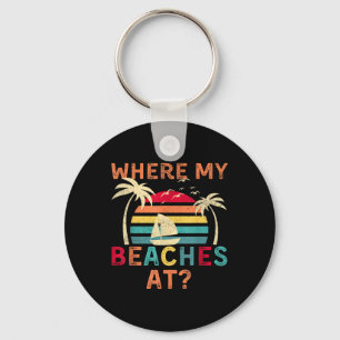 Porte-clés Où Mes Plages À Vacances Été Ami De Famille
