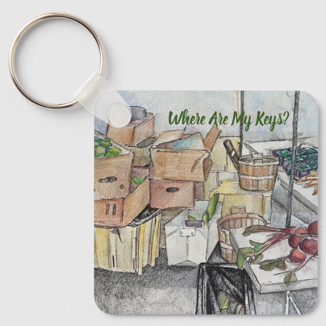 Porte-clés Où Sont Mes Clés.. Je Les Ai (Recto)