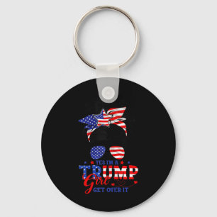 Porte-clés Oui Je M Trump Girl Get Over It Soutien Trump Girl