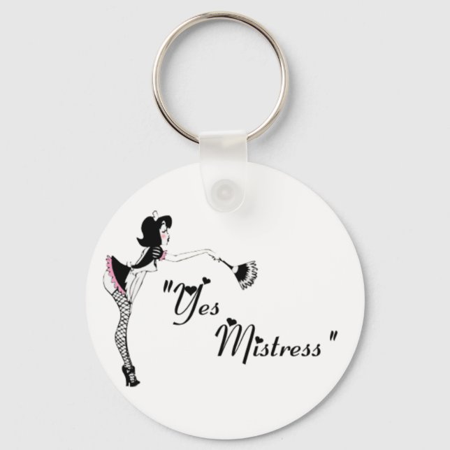 Porte-clés Oui Maîtresse ~ Porte - clé de série Maid (Recto)