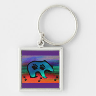 Porte-clés Ours aurores boréales Esprit Ours