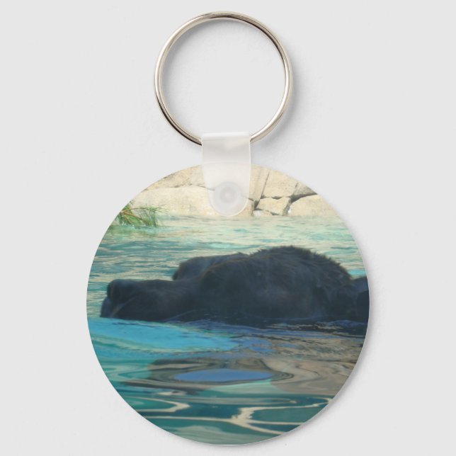 Porte-clés Ours de natation (Recto)
