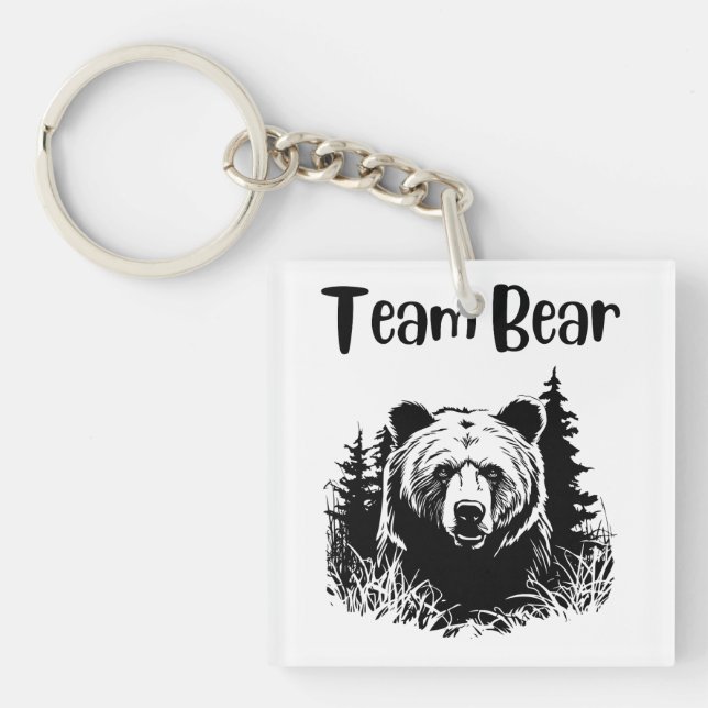 Porte-clés Ours d'équipe (Devant)