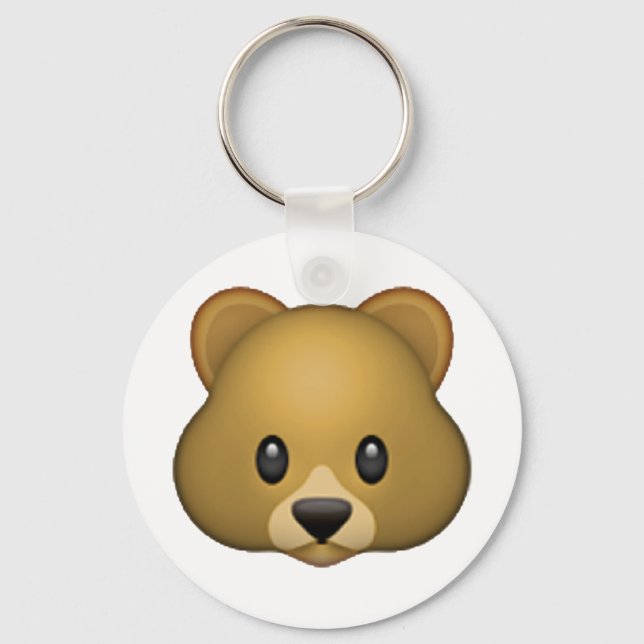 Porte-clés Ours - Emoji (Recto)