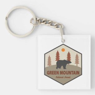 Porte-clés Ours forestier national de Green Mountain