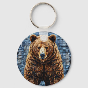 Porte-clés Ours grizzly