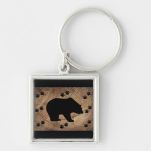 Porte-clés Ours Noir Et Paniers Ours