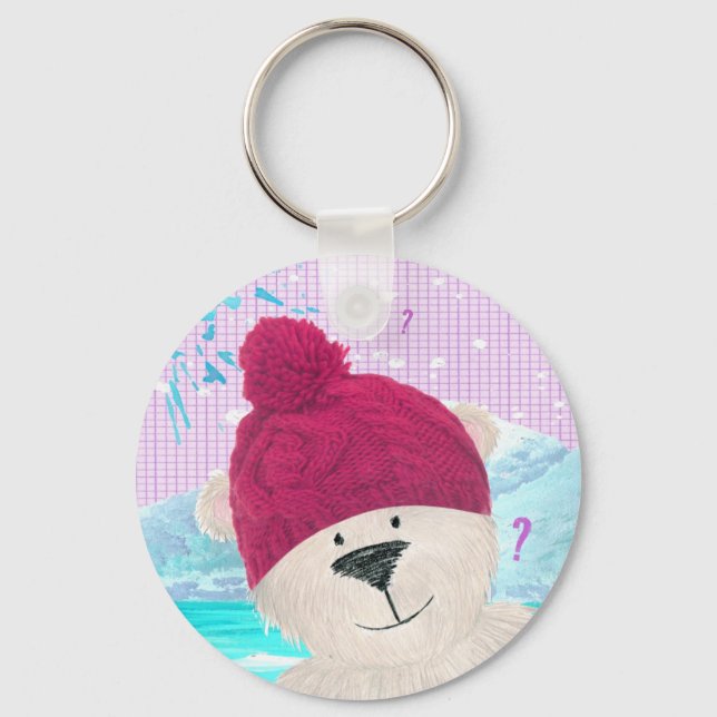 Porte-clés Ours polaire Dude (Recto)