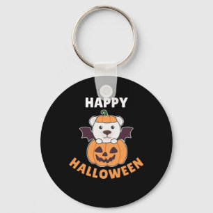 Porte-clés Ours polaire Joyeux costume de chauve-souris Citro