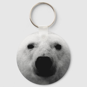 Porte-clés Ours polaire noir et blanc