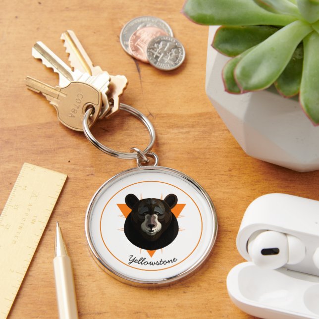Porte-clés Ours porte - clé-Yellowstone (Bureau)