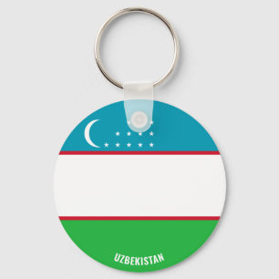 Porte-clés Ouzbékistan Drapeau charmant patriotique