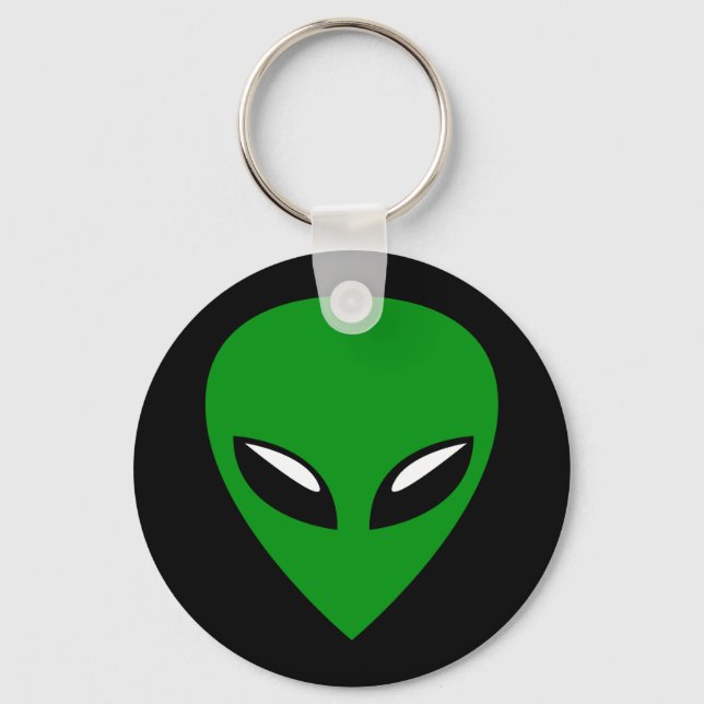 Porte-clés OVNI Alien gris (Recto)