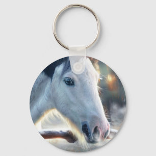 Porte-clés Owl Horse et Beautful