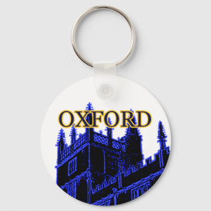 Porte-clés Oxford Angleterre 1986 Bâtir des spirales bleu