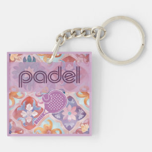 Porte-clés Padel – Vibrations de carreaux espagnol