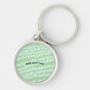 Porte-clés Paillettes pastel vert scintillement nom texte boh