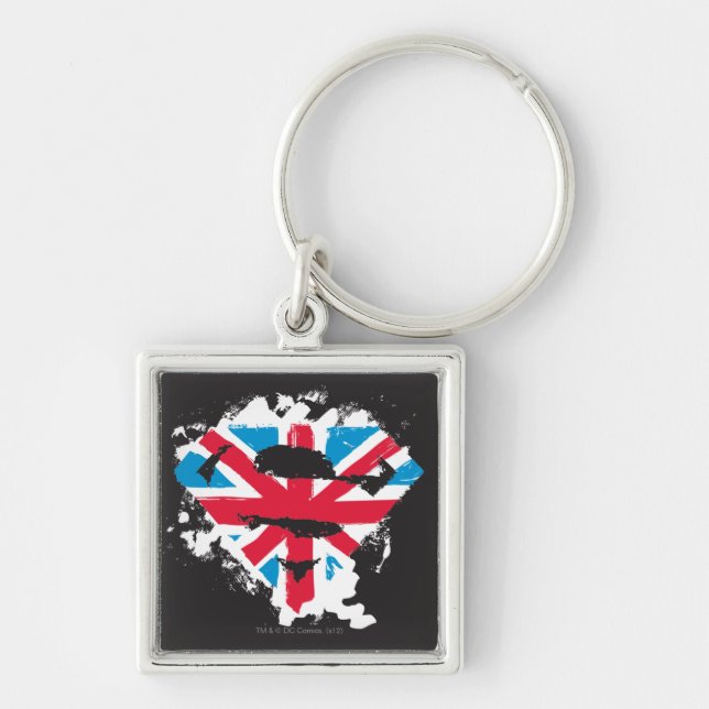 Porte-clés Paint Strokes British S-Shield (Devant)