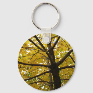 Porte-clés Paire d'érables jaunes Automne Nature