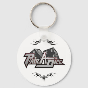 Porte-clés Paire un tatouage Porte - clé de dés