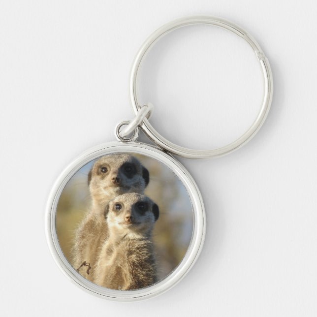 Porte-clés Paires de Meerkats (Devant)