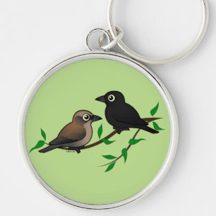 Porte-clés Paires de merle rouillé