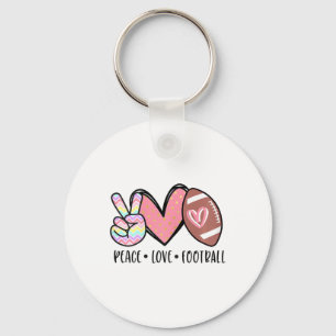 Porte-clés Paix Amour Footll Maman Mignon Pour Femmes Filles