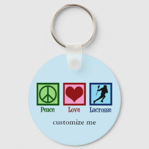 Porte-clés Paix Amour Lacrosse