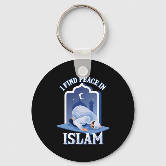 Porte-clés Paix Dans L'Islam Musulman Allah Prière Mosque Nam (Recto)