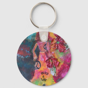 Porte-clés Paix et amour Keychchain