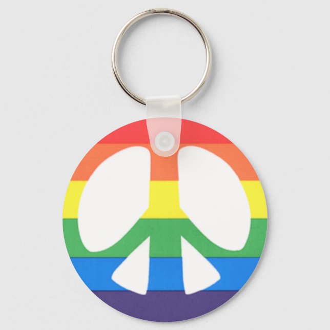 Porte-clés paix gay (Recto)
