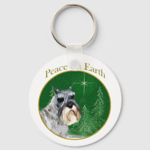 Porte-clés Paix Schnauzer Standard