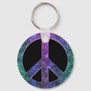 Porte-clés Paix vintage Connexion Cravate-Dye sur Porte - clé
