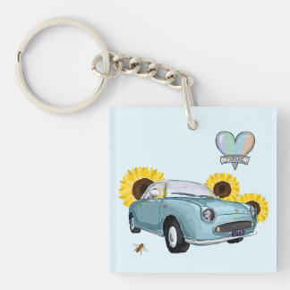 Porte-clés Pale Aqua Figaro key chain