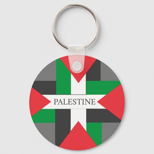 Porte-clés Palestine Football Soccer Ball (Recto)